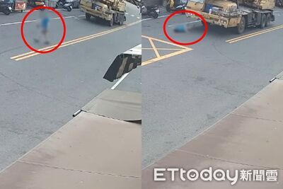 奪命瞬間！台南阿嬤跨雙黃線過馬路…遭機械吊車「撞飛輾過」慘死