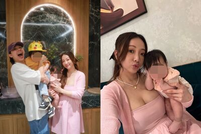 玉兔才讚二寶「亂扭跳舞好可愛」　下秒腹部一陣暖流傻眼：搖滾區