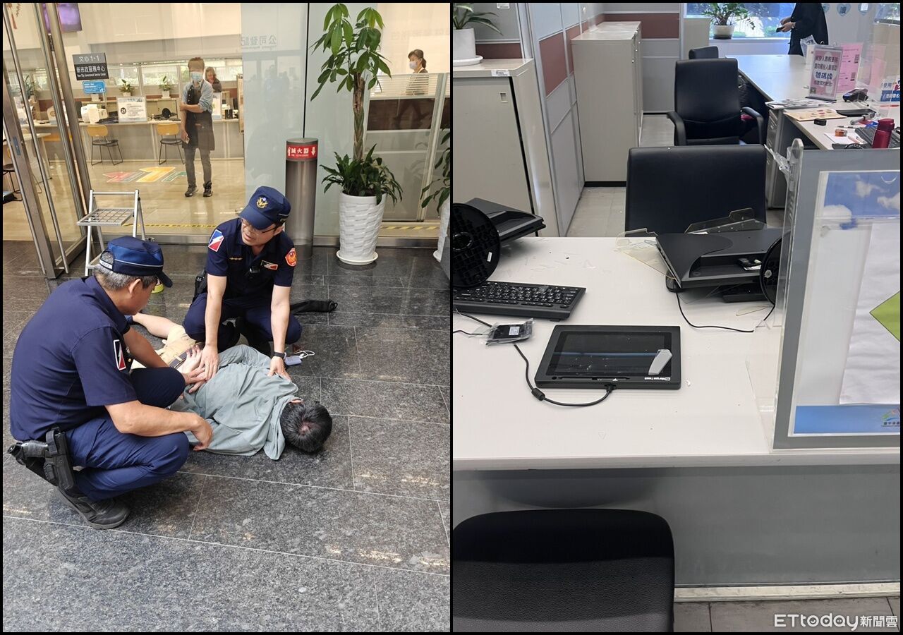 男子闖中市府「拿球棒砸櫃台」 遭法院裁定安置4個月