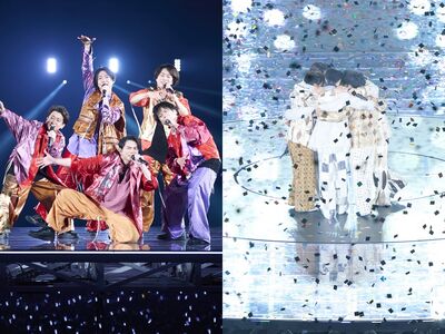 天團「嵐」26年半活動落幕！「5成員台上緊抱」5萬人哭翻東京巨蛋