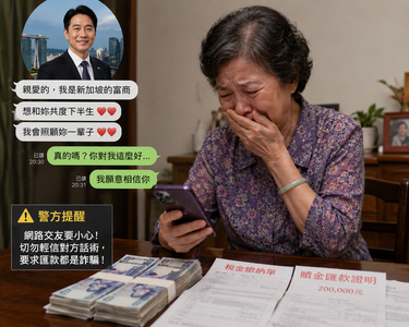 72歲嬤網戀「外國富商」…交款20萬驚覺遭詐！高雄警埋伏逮車手
