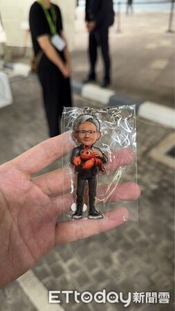 ▲輝達共創辦人暨執行長黃仁勳Q版公仔。（圖／記者高兆麟攝）