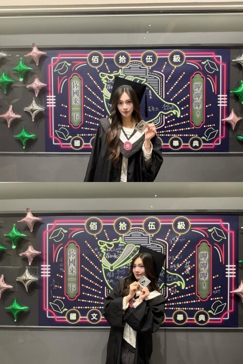 ▲▼李㼈女兒李紫嫣大學畢業。（圖／翻攝自Instagram／purpleyenn）
