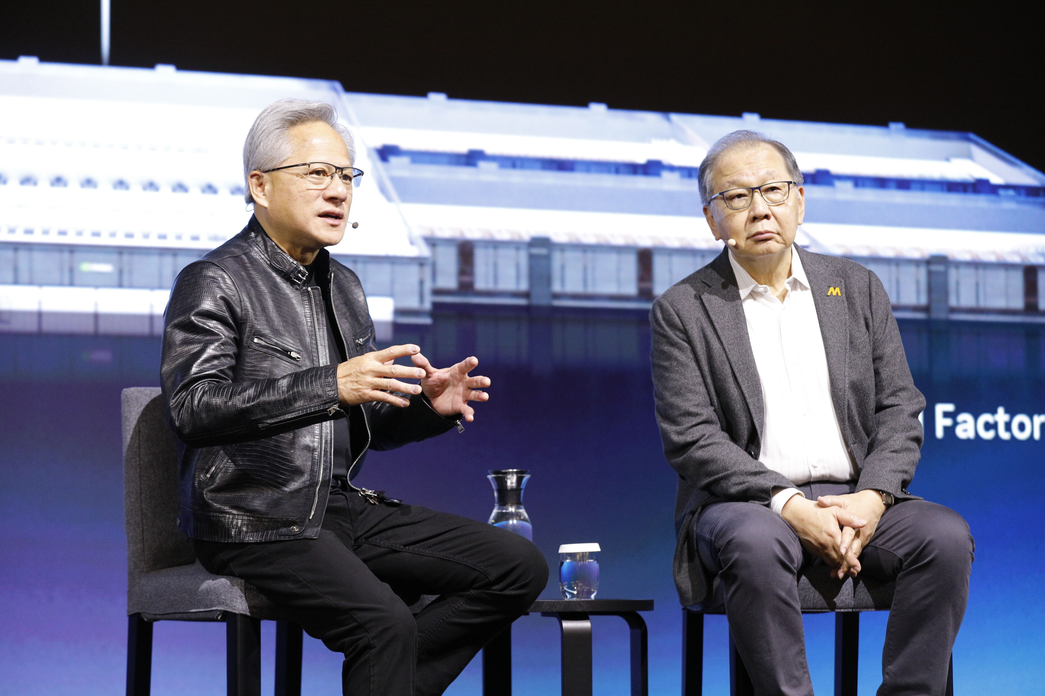 ▲▼NVIDIA創辦人暨執行長黃仁勳全球媒體問答，聯發科執行長蔡力行與會餐與對談。（圖／記者湯興漢攝）