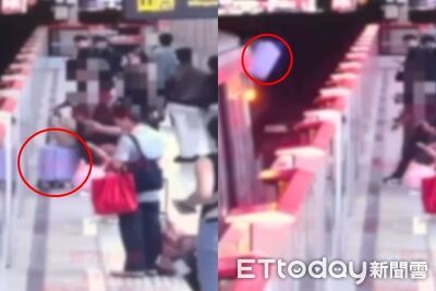 印尼籍夫妻捷運站吵架「行李箱丟進軌道」！乘客目睹嚇壞