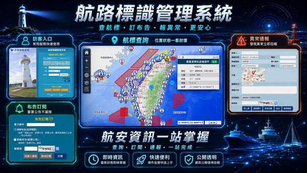 ▲航路標識管理系統正式上線。（圖／航港局提供）