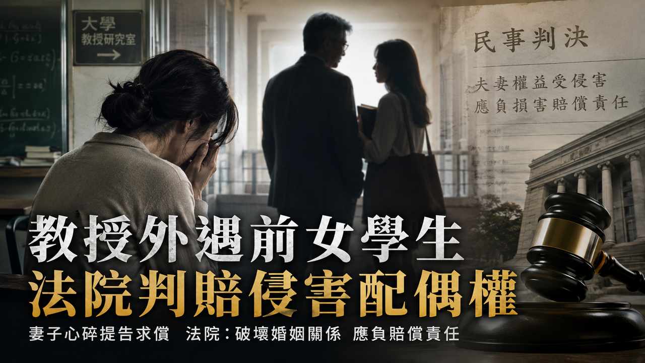 已婚副教授HEN會玩!約砲女學生她認10次 當庭自己算:早破百