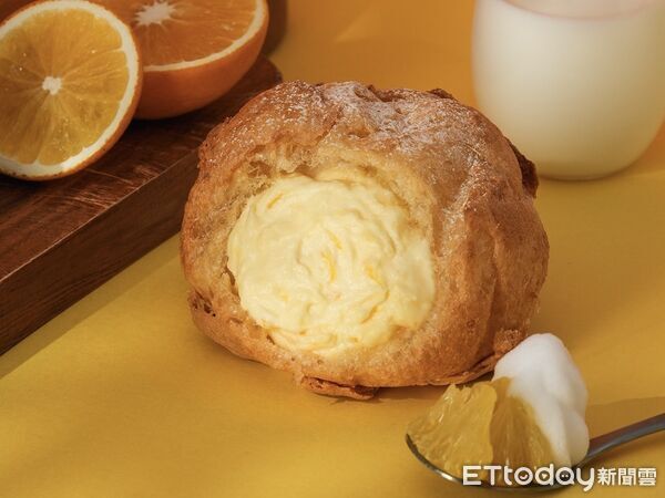 ▲▼beard papa`s本月推出全新「香橙生乳泡芙」、「檸檬白巧耶克」；「青檸乳酪泡芙」持續販售、「蘋果派」回歸 。（圖／beard papa`s提供）