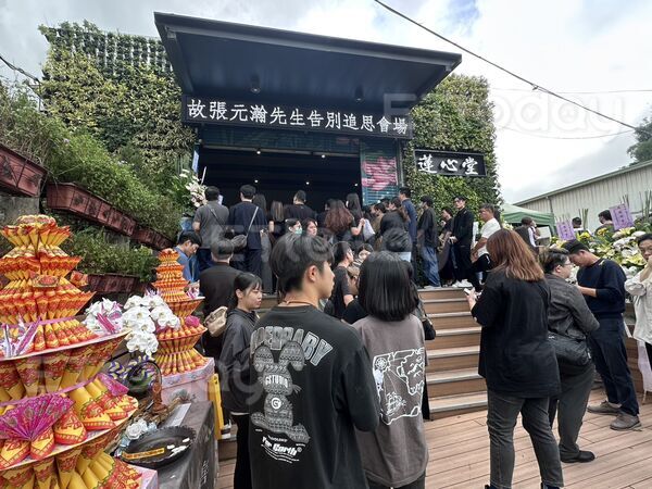 ▲張元瀚的告別式於今日舉行。（圖／記者白珈陽攝）