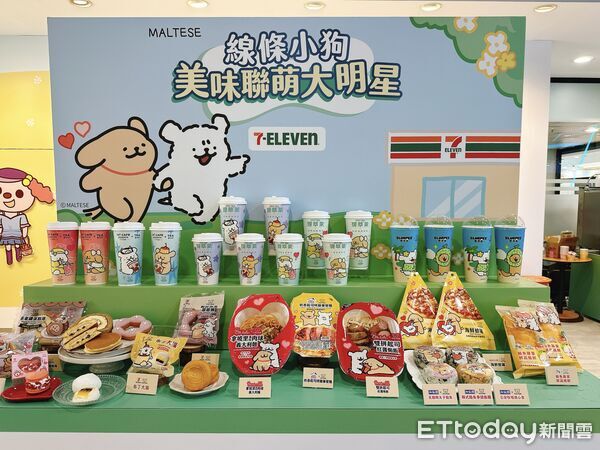 ▲▼7-ELEVEN 合作來自韓國的軟萌教主「線條小狗」，首度大規模結合「食飲」與「全店精品集點」推出新品。（圖／記者林育綾攝）