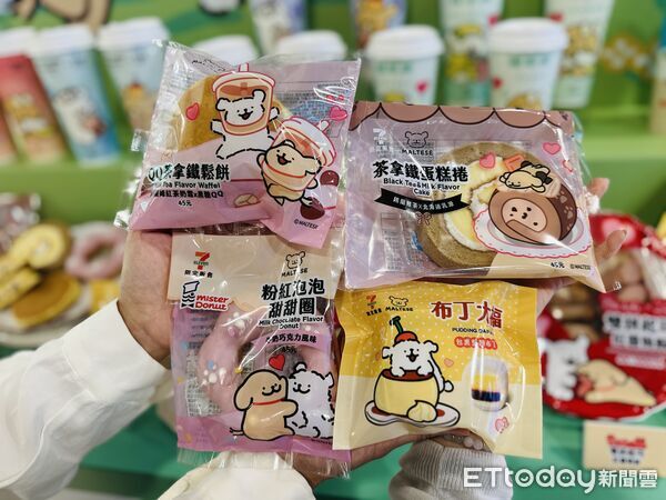 ▲▼7-ELEVEN 合作來自韓國的軟萌教主「線條小狗」，首度大規模結合「食飲」與「全店精品集點」推出新品。（圖／記者林育綾攝）