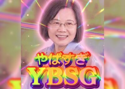 蔡英文自製YBSG哏圖　神回：有些人還在Google拿去用吧