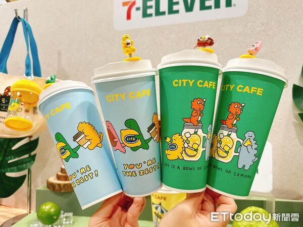▲▼7-11「CITY CAFE」合作韓國爆紅恐龍IP「JOGUMAN」推出系列活動。（圖／記者林育綾攝）