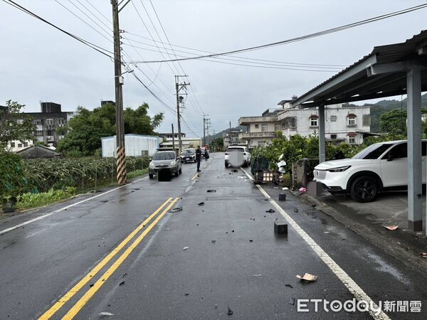 ▲▼宜蘭礁溪休旅車猛撞代步車，老婦人慘死。（圖／記者游芳男翻攝）