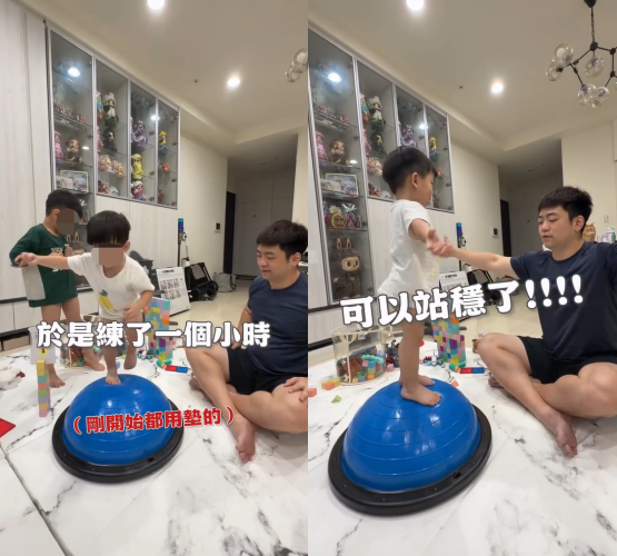 ▲▼陳彥婷驚覺小兒子「長期墊腳走路」直奔復健科檢查。（圖／翻攝自Instagram／thetiffanychen）