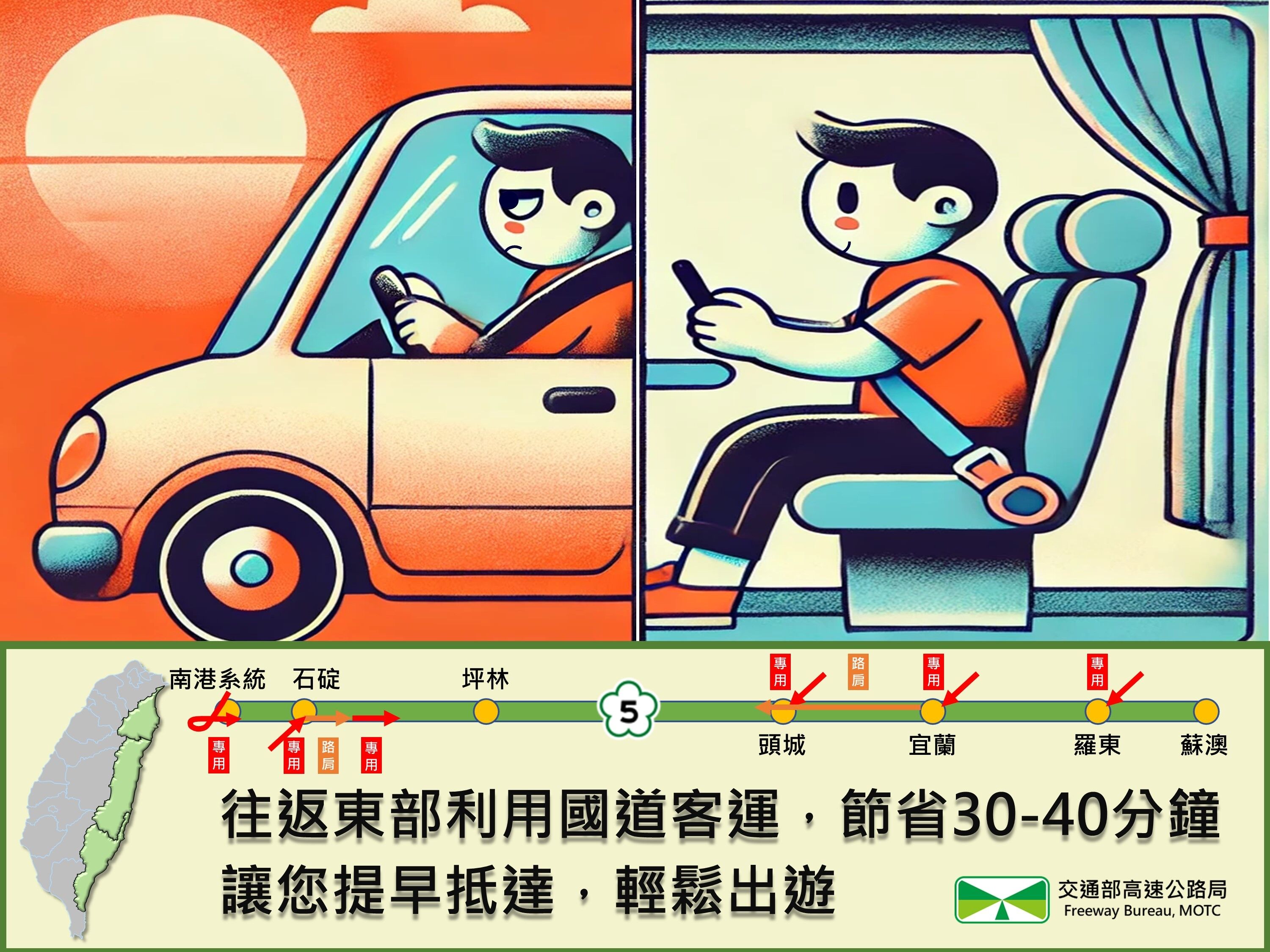 ▲▼端午疏運。（圖／高公局提供）