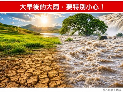 大旱後暴雨曾釀3大災情　專家示警「旱澇交替」最致命
