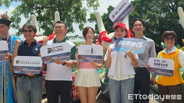 ▲高雄市長國民黨參選人柯志恩出席龍舟活動             。（圖／記者吳奕靖翻攝）