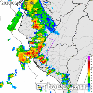 快訊／南高屏「大雷雨警戒」　持續1小時