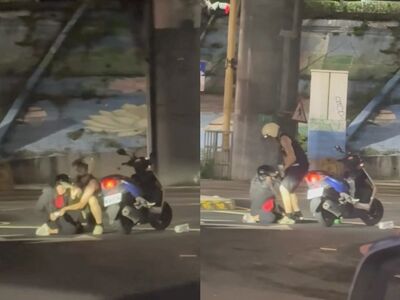 情侶吵架女友當街跪地爆拉扯　警衝現場一查...男友竟是毒駕
