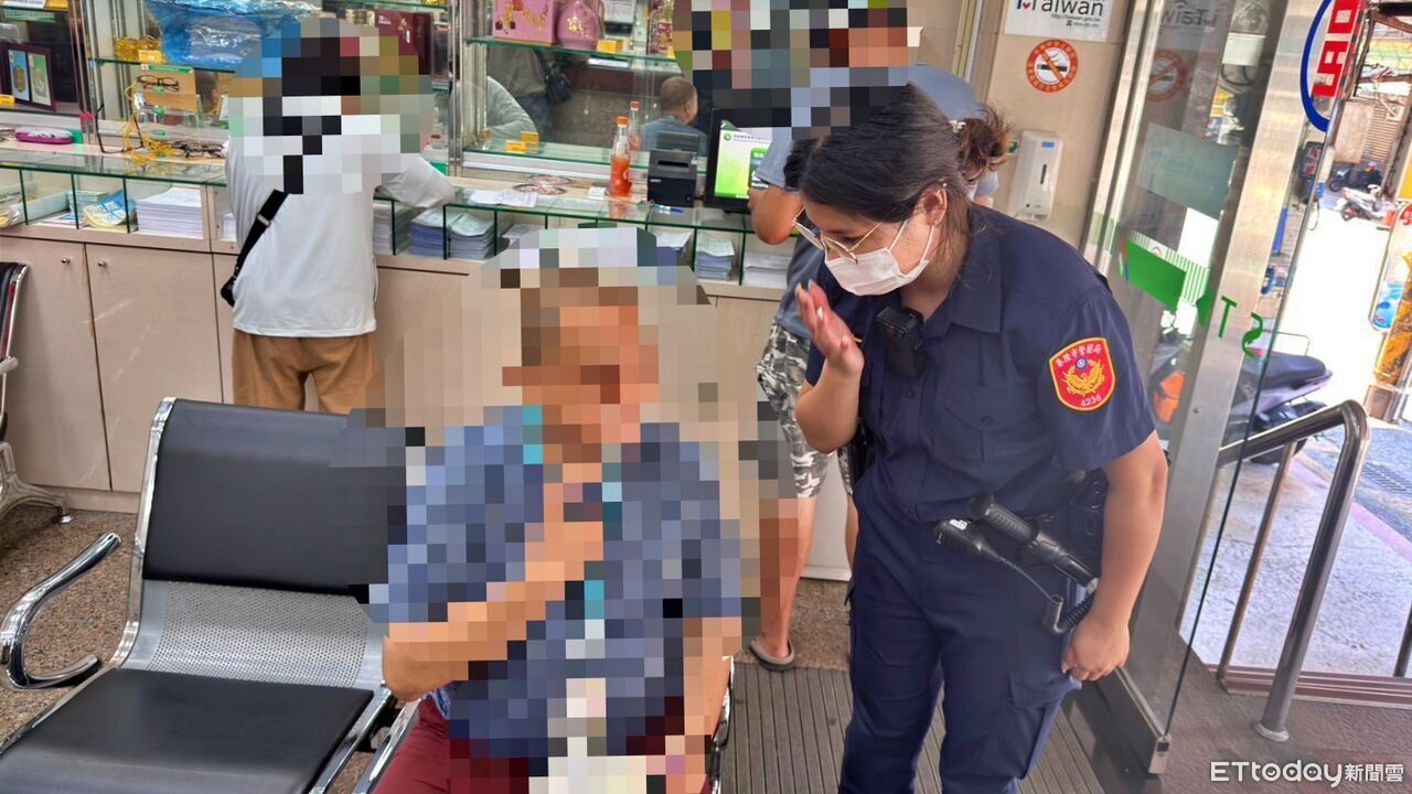 基隆男神情迷惘郵局前徘徊迷途 警憑證件找到家屬助返家