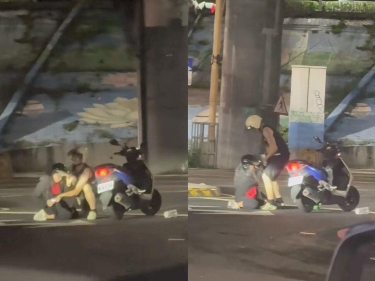 情侶吵架女友當街跪地爆拉扯 警衝現場一查...男友竟是毒駕