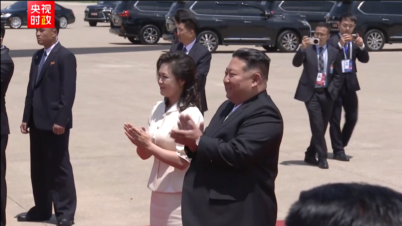 金正恩舉行歡迎儀式! 儀仗隊齊聲高呼:祝習近平同志身體健康