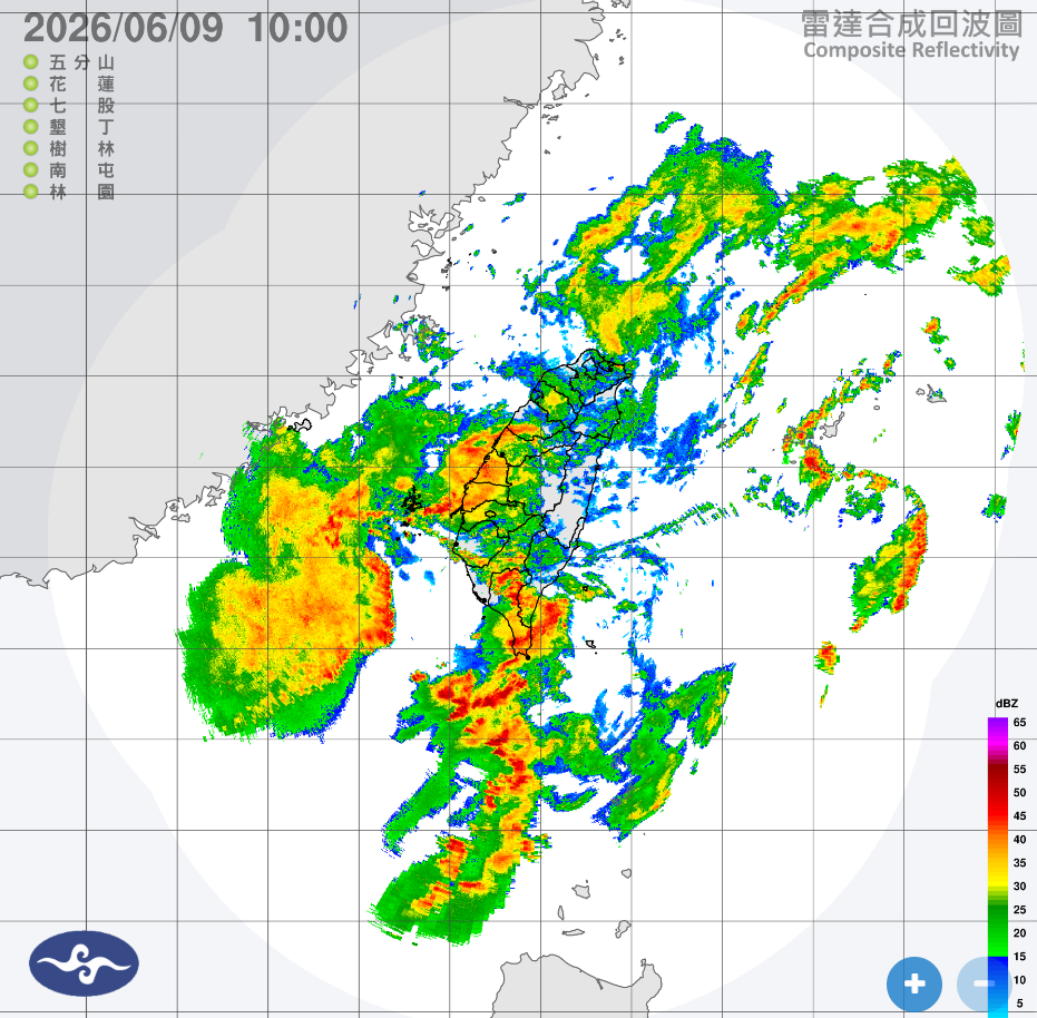 ▲梅雨鋒面今正式抵達。（圖／氣象署）