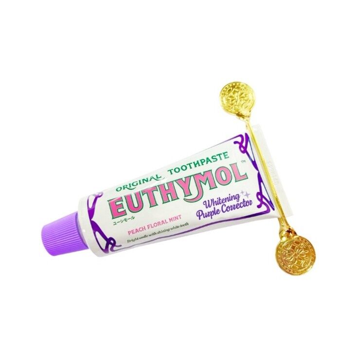 Euthymol,好市多,Costco,紫色校色牙膏,粉紅亮白牙膏,校色牙膏,補色亮白,Olive Young,韓國熱銷,黃牙牙齒亮白,不鏽鋼擠牙器（圖／品牌提供）