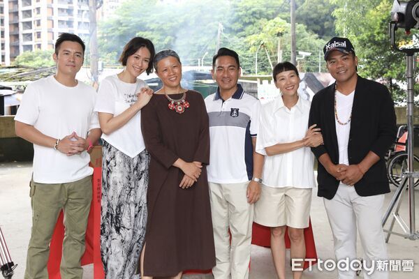 ▲▼范逸臣、張本渝、小薰、Luji 黃莉民雄《Maan!把 Tafalong 搬到台北?!》正式開鏡。左起范逸臣、Luji 黃莉、莉芙。烏娃兒、張本渝、民雄、Sakinu 撒基努（圖／記者劉耿豪攝）
