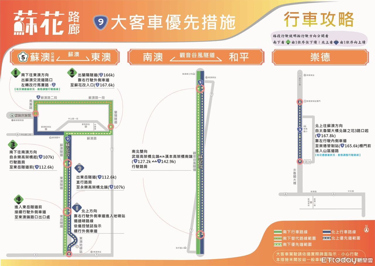 端午連假蘇花尖峰時段曝!大客車優先行駛 行車攻略一次看