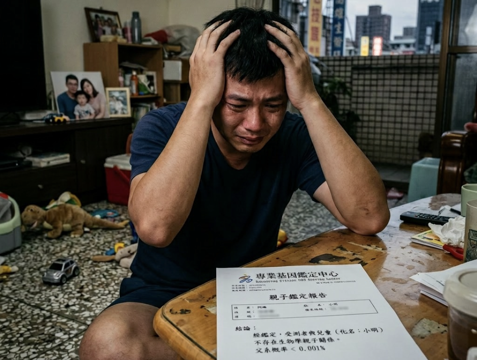 5歲孩子竟非親生!人夫驗DNA揭真相 妻劈腿懷孕判賠98萬