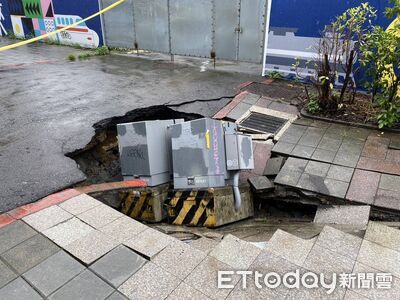 北門站人行道塌陷　鐵道局：該處已移交北市養護管理