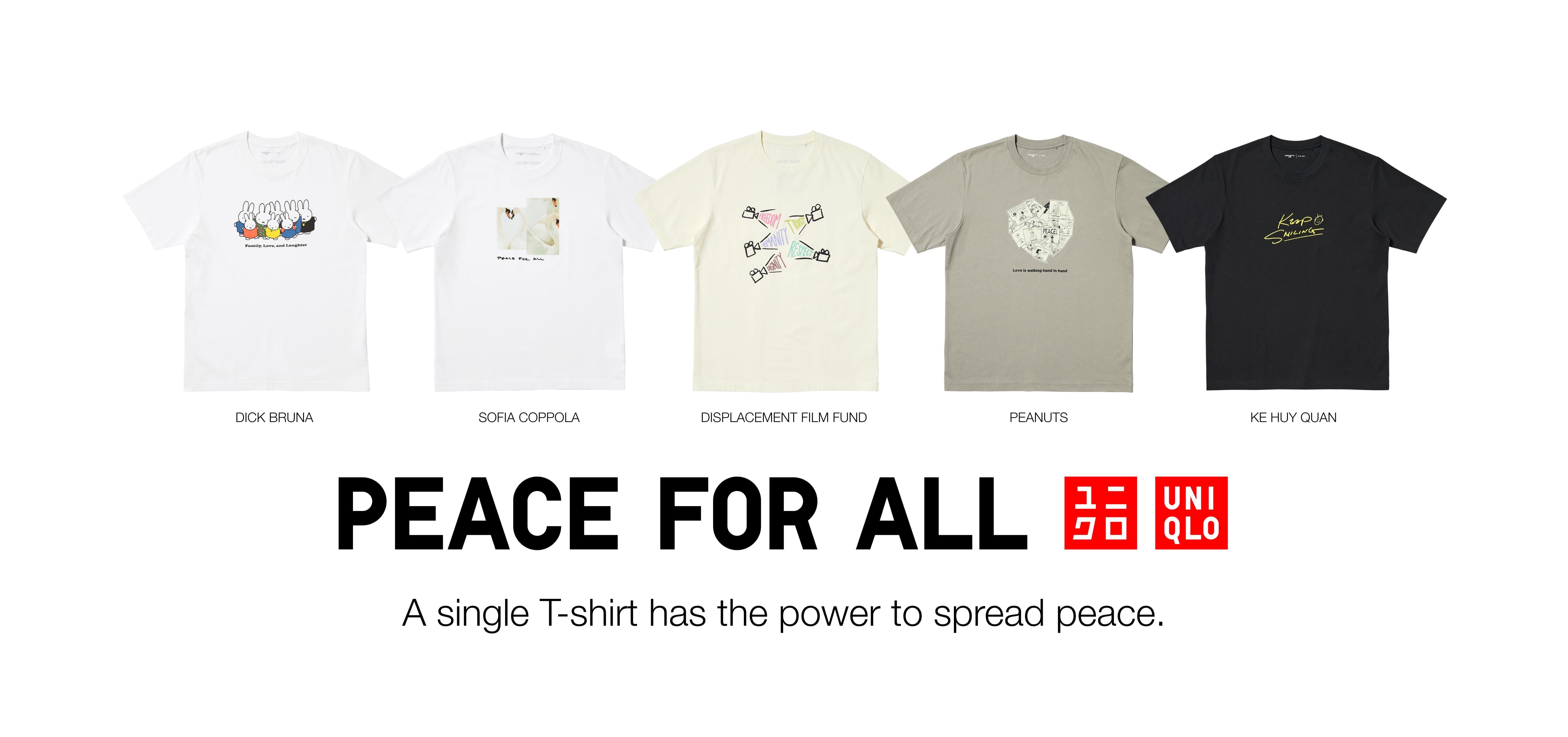 ▲▼UNIQLO PEACE FOR ALL 慈善T恤 推出五款全新作品 6月19日（五）正式上市  。（圖／品牌提供）
