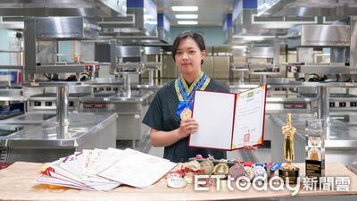 總統府授勳、國際賽奪冠　崑大周佳怡以料理走向國際舞台