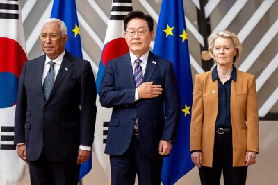 李在明赴歐盟發表聲明！強調「台海和平穩定」　譴責北韓發展核武