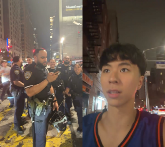 台灣最強高中生在紐約街頭被包圍！保鑣穿防彈背心護駕撤離