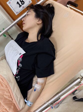 ▲▼鐵牛空姐妻「痛到呼吸困難」他嚇壞：又差點亡妻了。（圖／翻攝自Facebook／鐵牛 Ironbull）