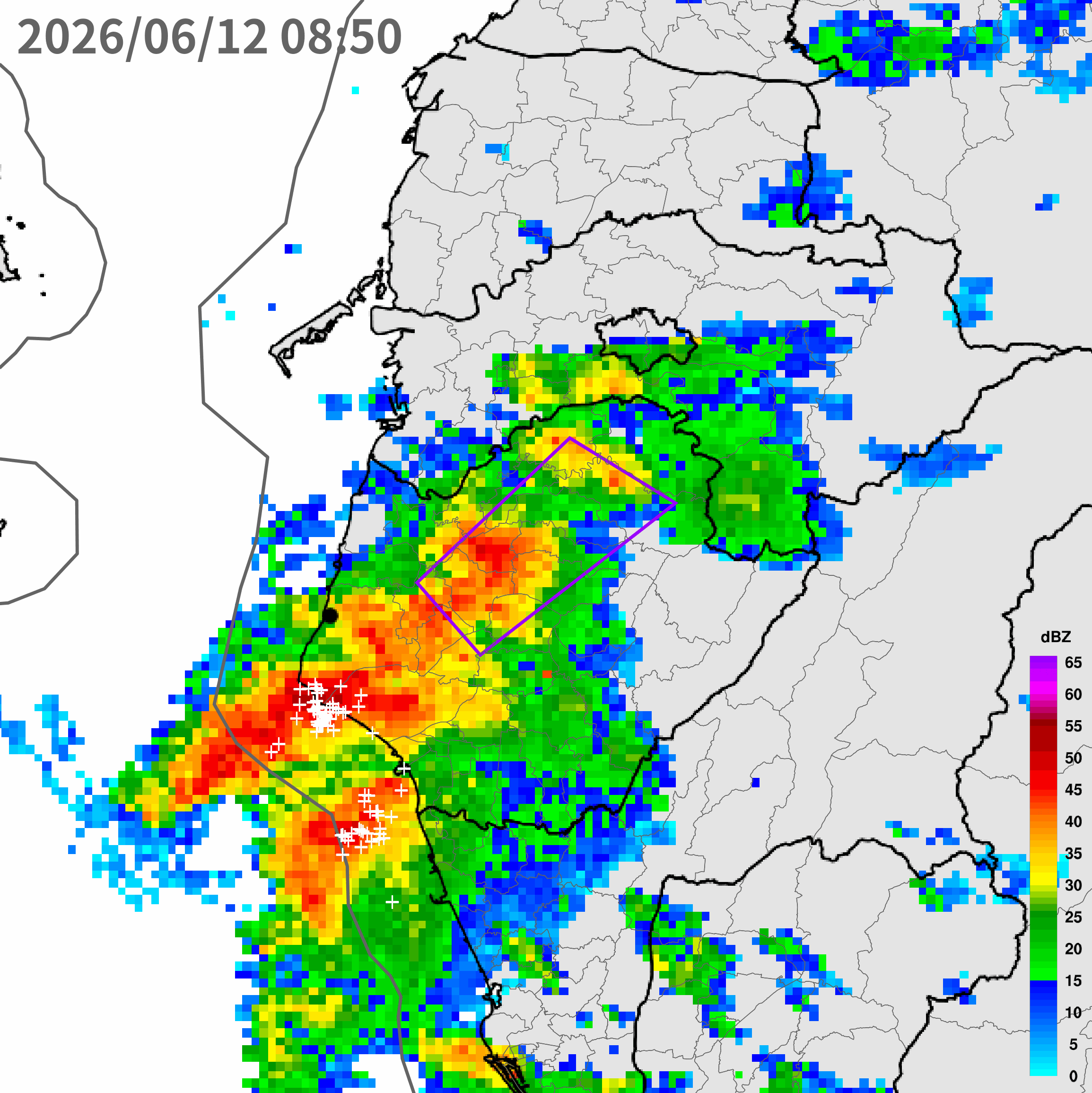 ▲▼大雷雨即時訊息 。（圖／氣象署提供）