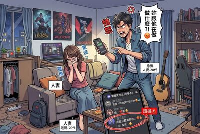 妻搞上小鮮肉實況主「沒戴套2次」鹹濕對話曝　夫告小王討百萬