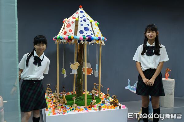 ▲2026台南市兒童藝術教育節「藝起賞」系列展覽於新營文化中心登場，展現六校跨域共創成果。（記者林東良翻攝，下同）