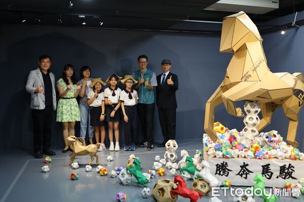 ▲2026台南市兒童藝術教育節「藝起賞」系列展覽於新營文化中心登場，展現六校跨域共創成果。（記者林東良翻攝，下同）