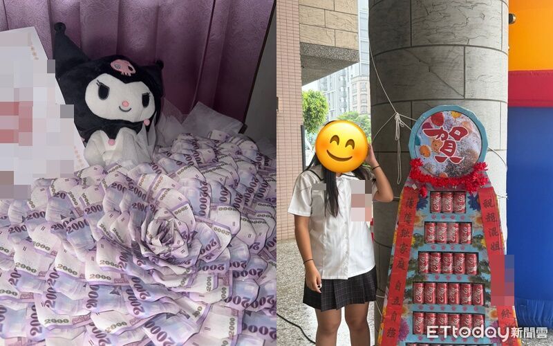 最狂畢業禮物!媽媽送「17.6萬鈔票花束」 女兒:最幸福的畢業生