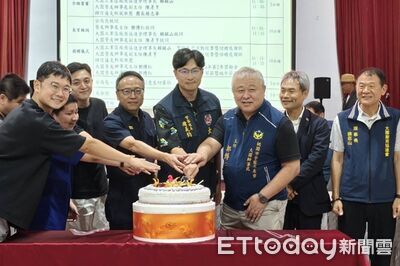 桃市警局大園分局慶祝警察節　餐會慶生蛋糕地方共譜警民情誼