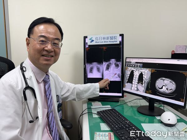 ▲▼男胸痛就醫1天半惡化成罕見膿胸。（圖／烏日林新醫院提供）