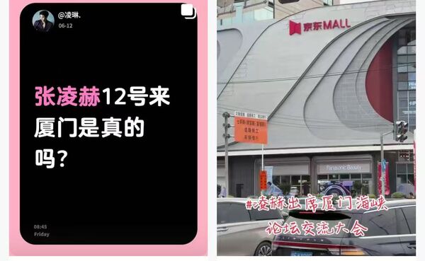 ▲▼  張凌赫12日深夜飛廈門           。（圖／翻攝 抖音）