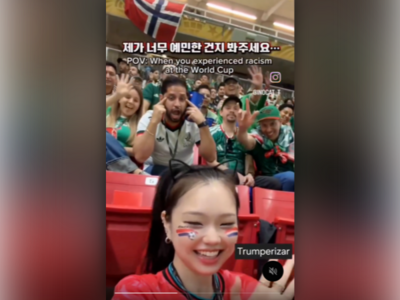 正妹網紅看世足被「拉眼角」　FIFA發聲明邀請！她回應了