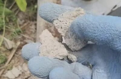 陸國家重點項目現「豆腐渣工程」　混凝土手掰即碎...底座塞碎石應付