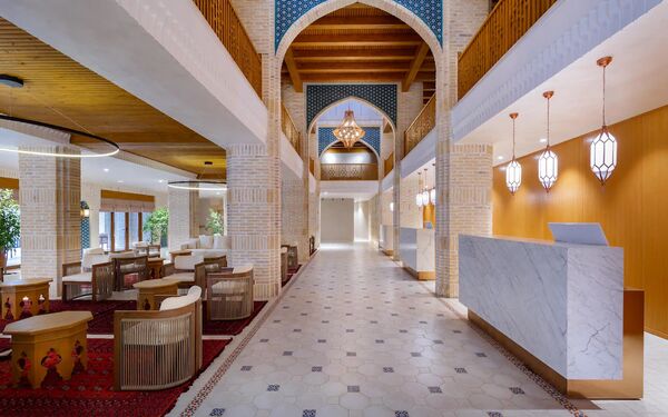 ▲▼布哈拉老城美居酒店 Mercure Bukhara Old Town。（圖／兔兒毛毛姊妹花授權提供）