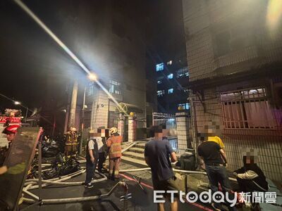 快訊/中和公寓凌晨惡火!1男脫困已無心跳 送醫搶救不治